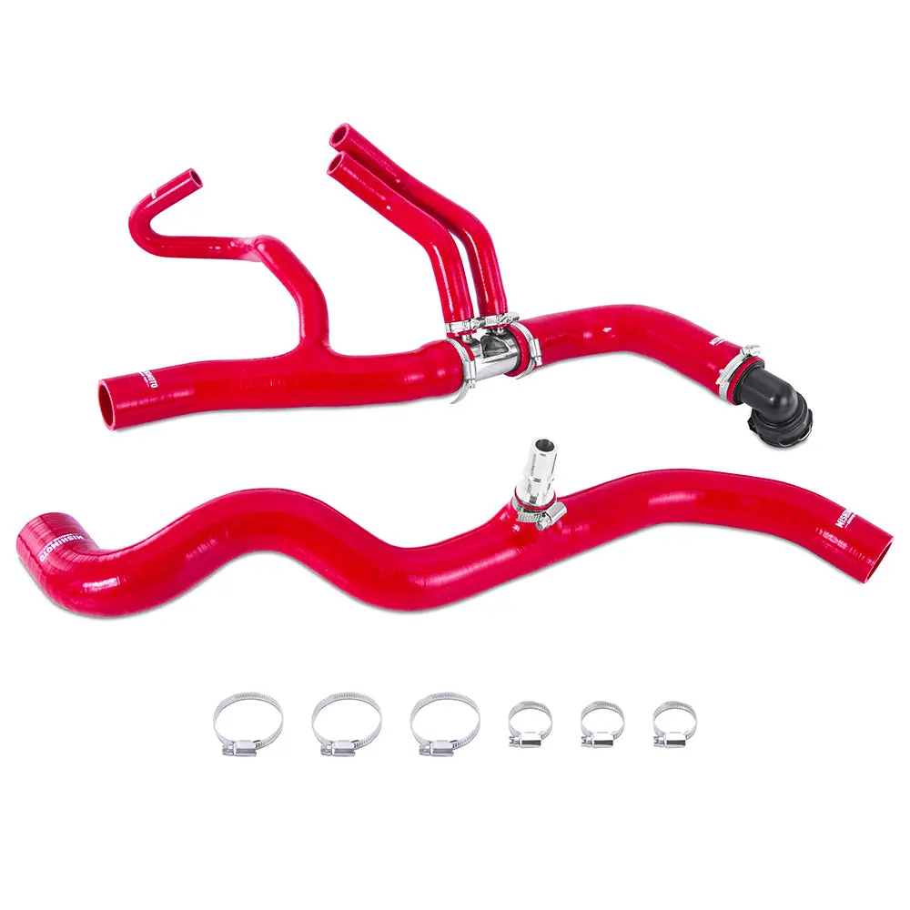 Silicone Coolant Hose Kit, Fits 2017 Ford Raptor 3.5L Ecoboost, Red 1