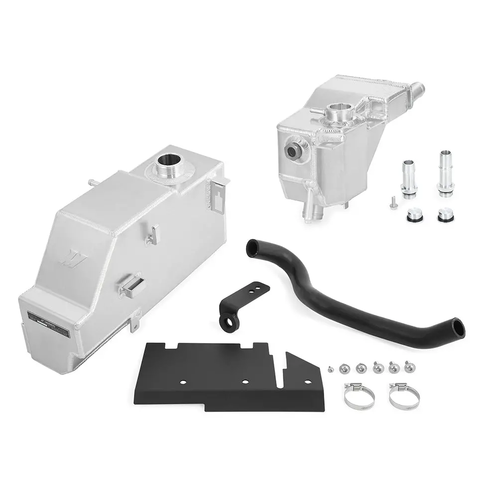 Aluminum Degas Tank Kit, Fits 2011-2019 Ford 6.7L Powerstroke, Natural 1