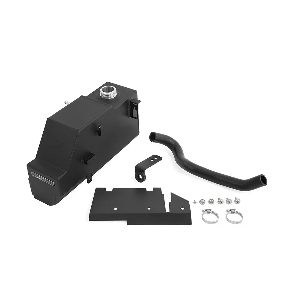 Aluminum Degas Tank, Fits Ford 6.7L Powerstroke 2011-2019, Micro-Wrinkle Black 1