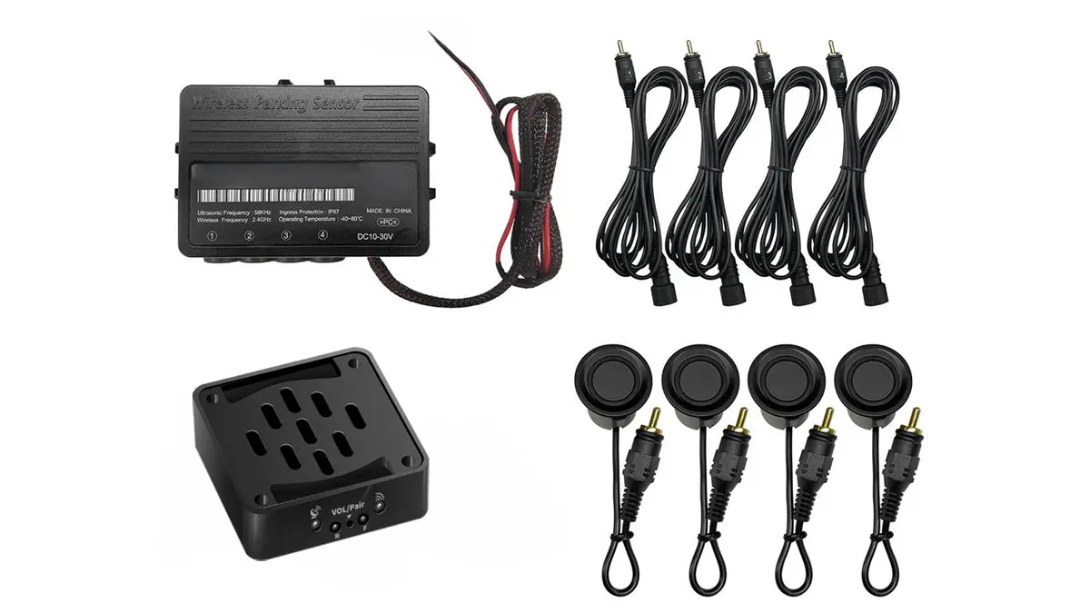 Mongoose Mprswb-S Wireless Rear Parking Sensor Kit With In-Cabin Speaker - Black 1