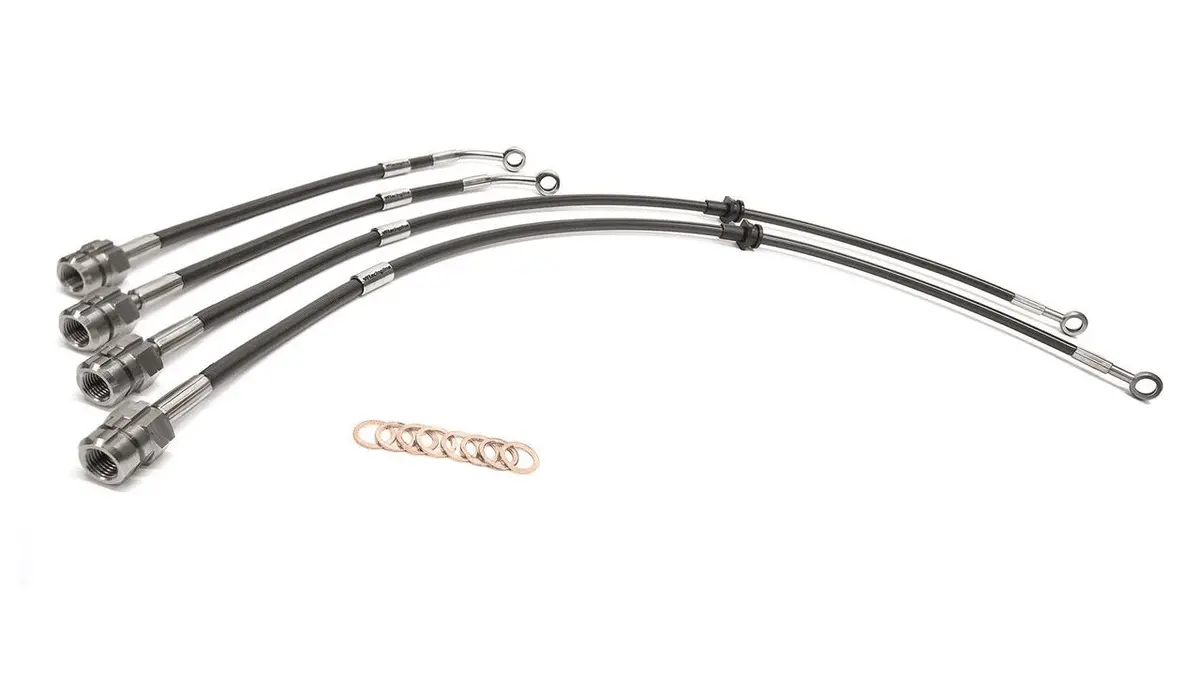 Juego De Líneas De Freno De Acero Inoxidable Racingline Mqb 1