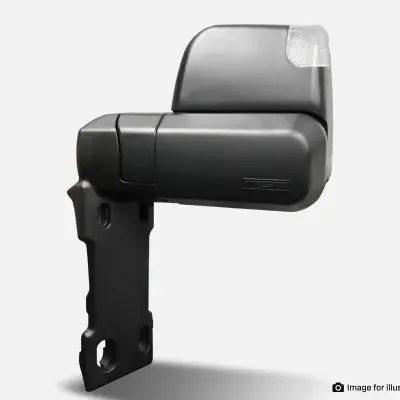Msa 4X4 Tm402 Landcruiser 70-79 Series Towing Mirrors (1984-Current) - Black 1