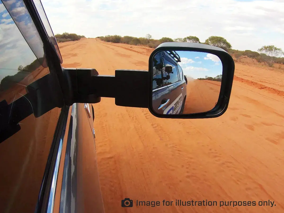 Msa 4X4 Tm350 Landcruiser 200 Series Msa Power Fold™ Towing Mirrors (2007-2021) - Black 2