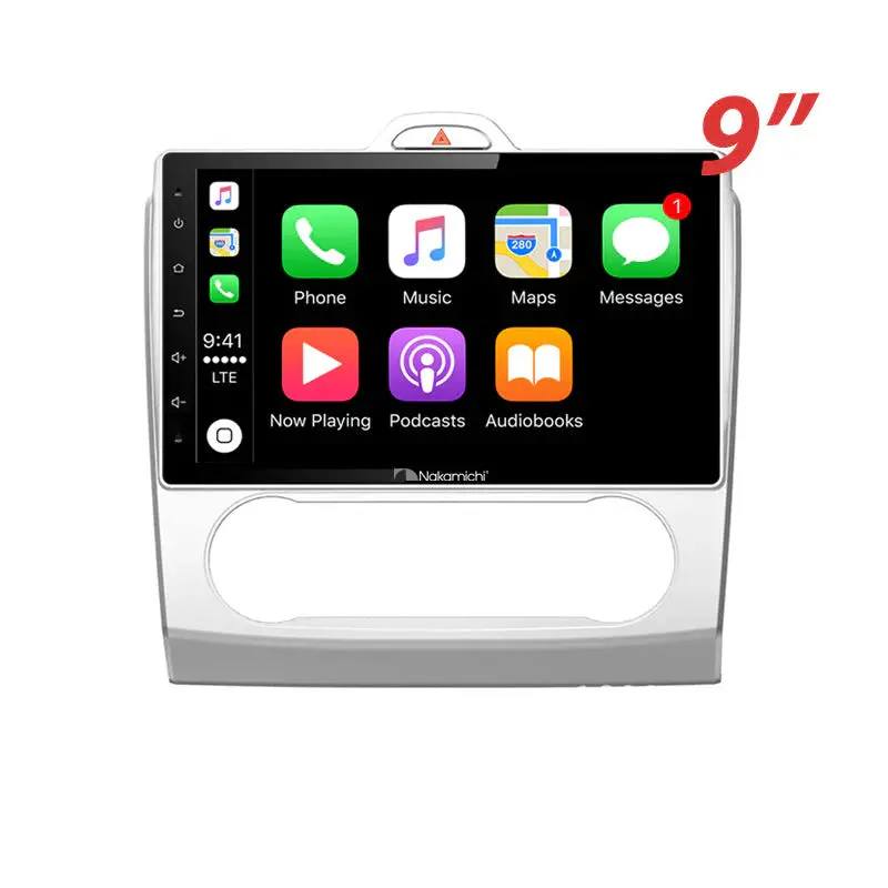 Nakamichi Na9fordfocusauto20042011 Android Na9 Wireless Apple Carplay Android Auto Sat Nav Compatible With Ford Focus Auto Air Con 2004-2011 1
