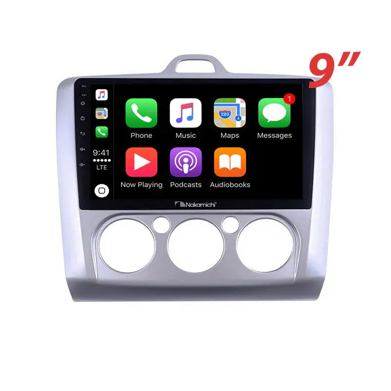 Nakamichi Na9fordfocusmanual20042011 Android Na9 Wireless Apple Carplay Android Auto Sat Nav Compatible With Ford Focus Manual Air Con 2004-2011 1