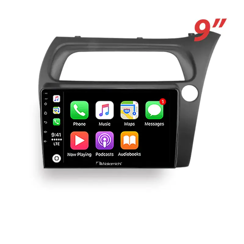 Nakamichi Na9hondacivic20062011hatch Android Na9 Wireless Apple Carplay Android Auto Sat Nav Compatible With Honda Civic 2006-2011 Hatch 1