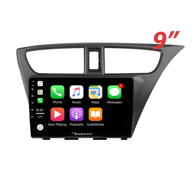 Nakamichi Na9hondacivic20122015hatch Android Na9 Wireless Apple Carplay Android Auto Sat Nav Compatible With Honda Civic 2012-2015 Hatch 1