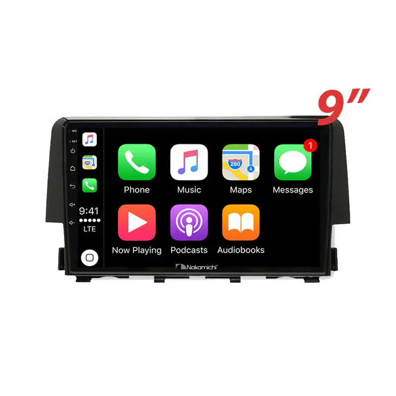 Nakamichi Na9hondacivic2015on Android Na9 Wireless Apple Carplay Android Auto Sat Nav Compatible With Honda Civic 2015+ 1