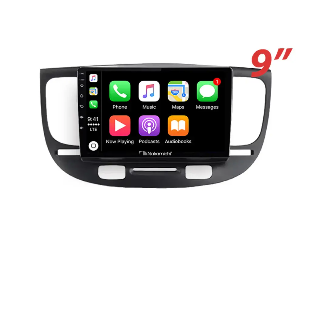 Nakamichi Na9kiario20052011 Android Na9 Wireless Apple Carplay Android Auto Sat Nav Compatible With Kia Rio 2005-2011 1