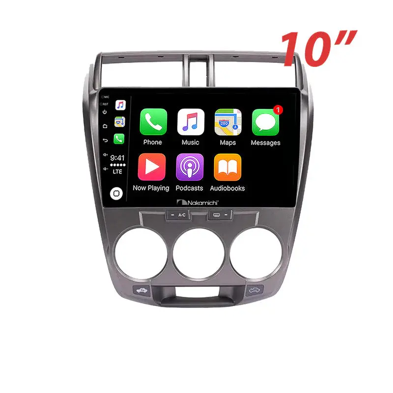 Nakamichi Naxhondacity20092012 Android Nax Wireless Apple Carplay Android Auto Sat Nav Compatible With Honda City 2009-2012 1