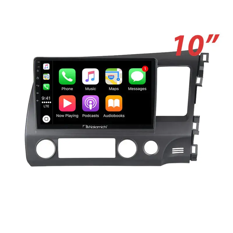 Nakamichi Naxhondacivic20062011sedan Android Nax Wireless Apple Carplay Android Auto Sat Nav Compatible With Honda Civic 2006-2011 Sedan 1
