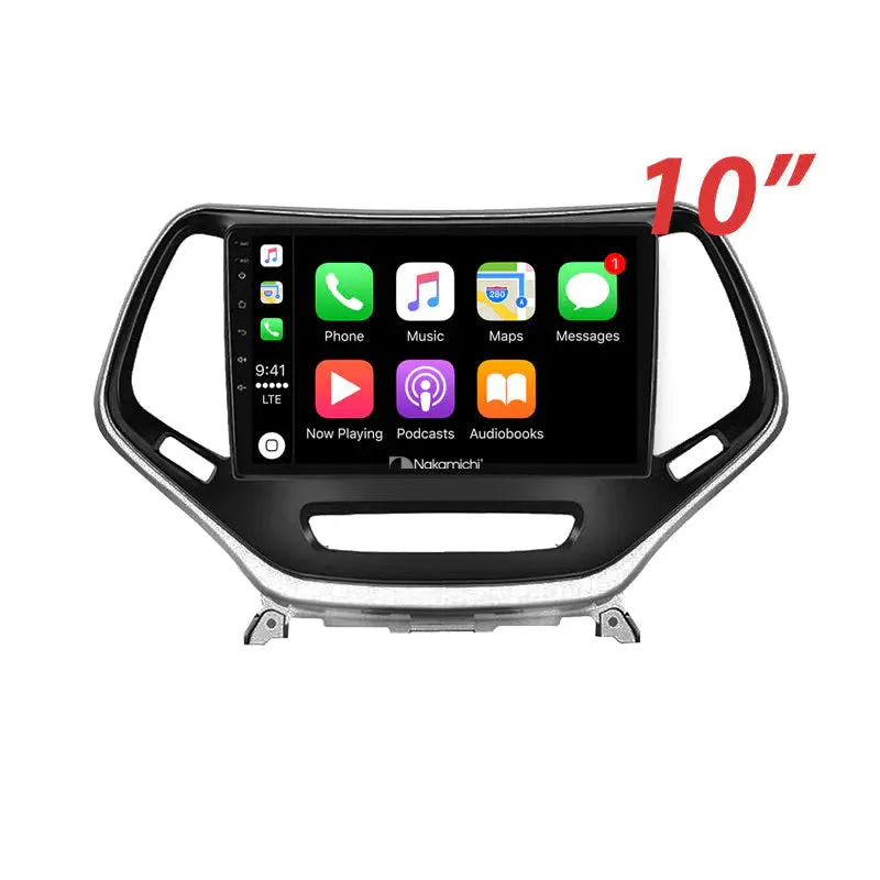 Nakamichi Naxjeepcherokee2015on Android Wireless Apple Carplay Android Auto Sat Nav Solution Compatible With Jeep Cherokee 2015+ 1