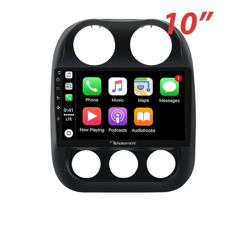 Nakamichi Naxjeeppatriot20092016 Android Wireless Apple Carplay Android Auto Sat Nav Solution Compatible With Jeep Patriot 2009-2016 1