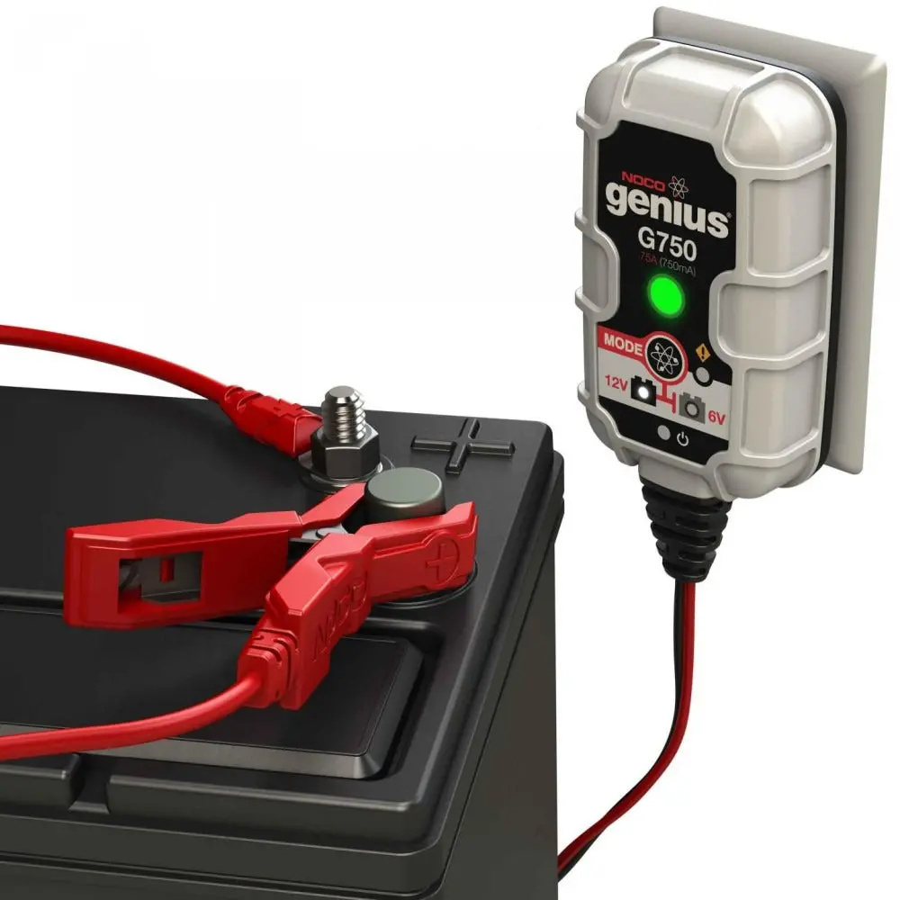 Noco Genius G750au 6V & 12V 0.75A Ultrasafe Smart Battery Charger & Maintainer 2