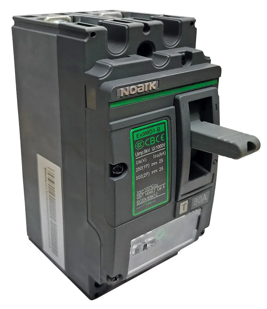 Noark Nrk-N28707 Mccb 80A 500Vdc 2 Pole 1