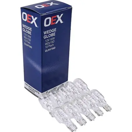 Oex Glx47360 12V 18W W16w Wedge Globe - W2x15d - Pack Of 10 1