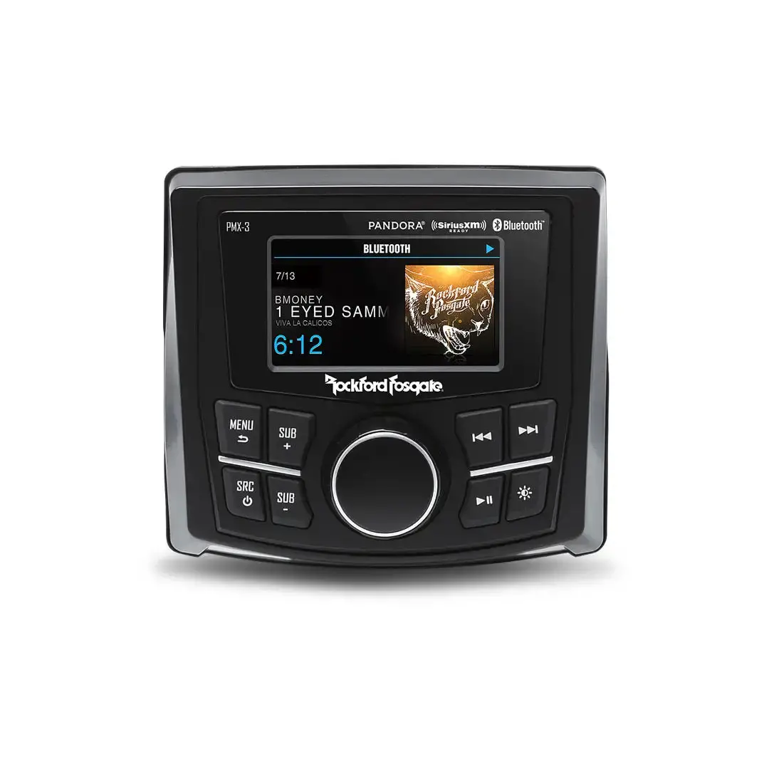 Rockford Fosgate Pmx-3 Compact Digital Media Receiver W/ 2.7" Display 1