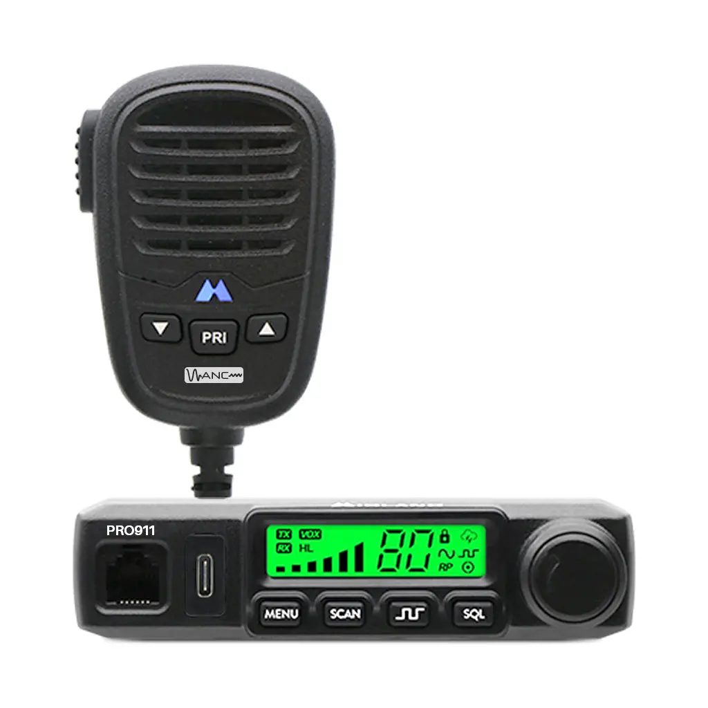 Midland Pro911 - 12/24V Active Noise Cancelling Compact Uhf Cb Mobile Radio 1