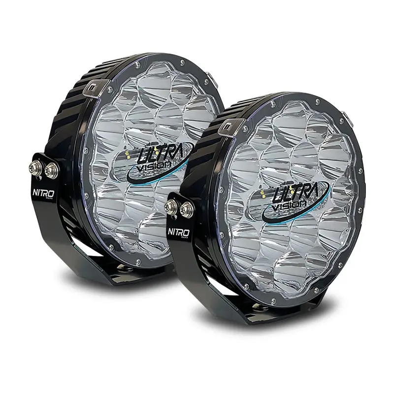 Ultra Vision Pvm2318ledw Nitro 180 Maxx Led Driving Light (Pair) 1