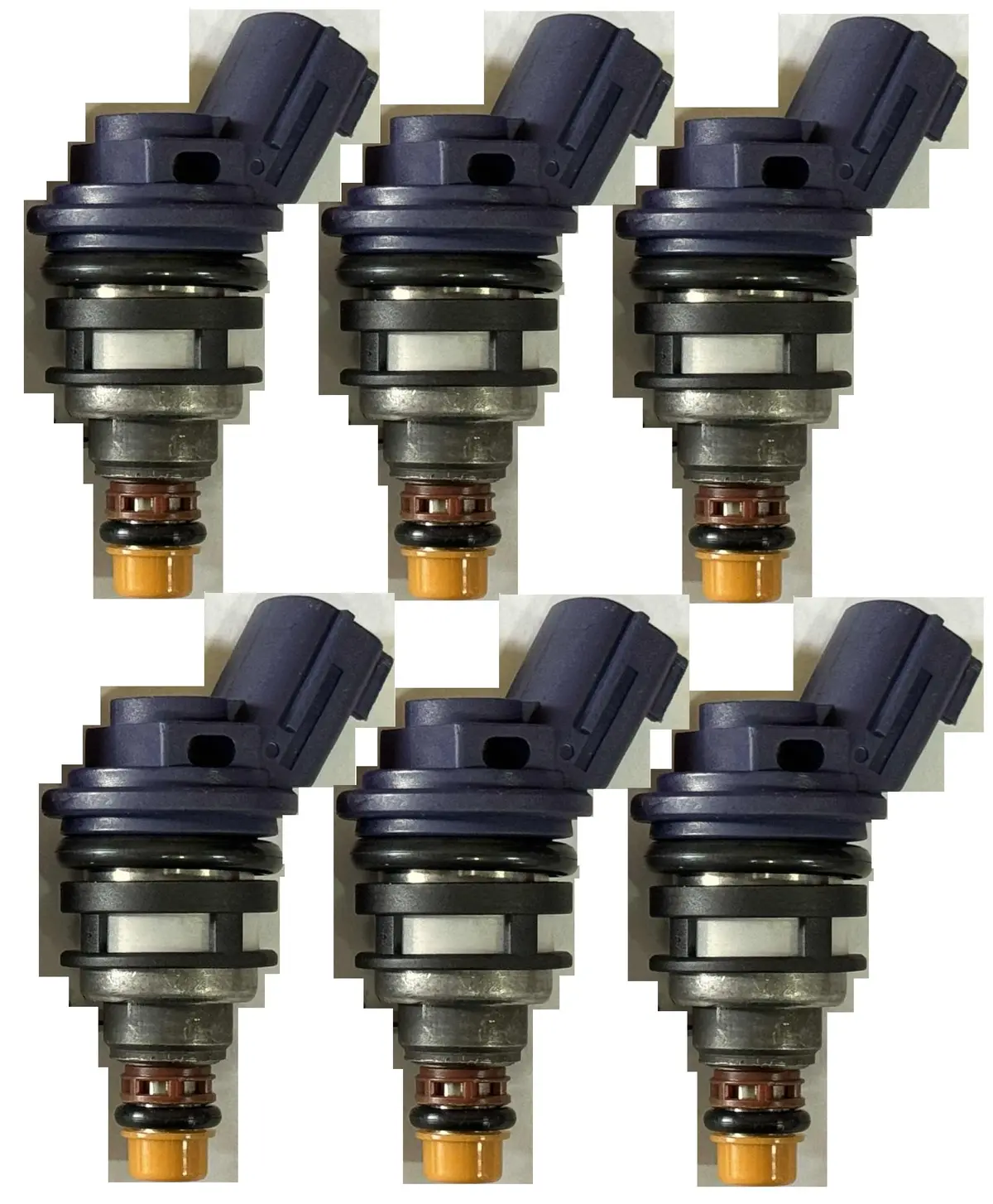 6 X 740Cc 750Cc Fuel Injectors For Nissan Vg30 (94+) Rb25 Side Feed Phase 2 B 1