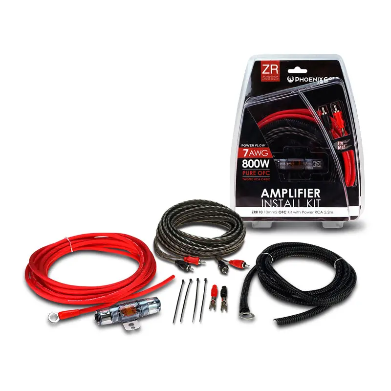 Phoenix Gold Zrk10 Zrk-Series 7Awg (10Mm) 2 Channel Amplifier Wiring Kit (Ofc) 1