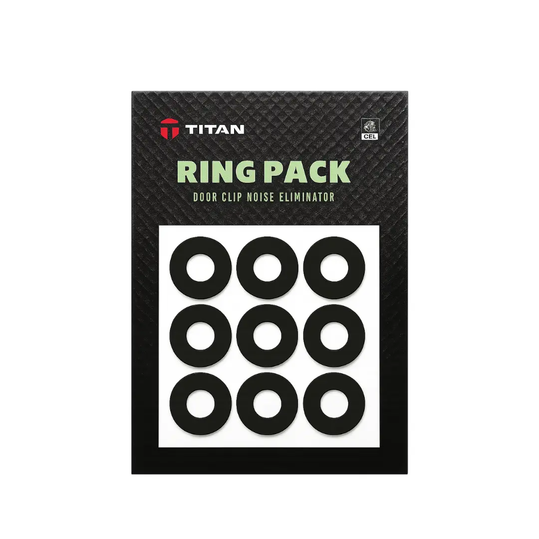 Titan Ring Pack | Premium Door Clip Foam Rings For Noise Reduction & Rattle Prevention 1