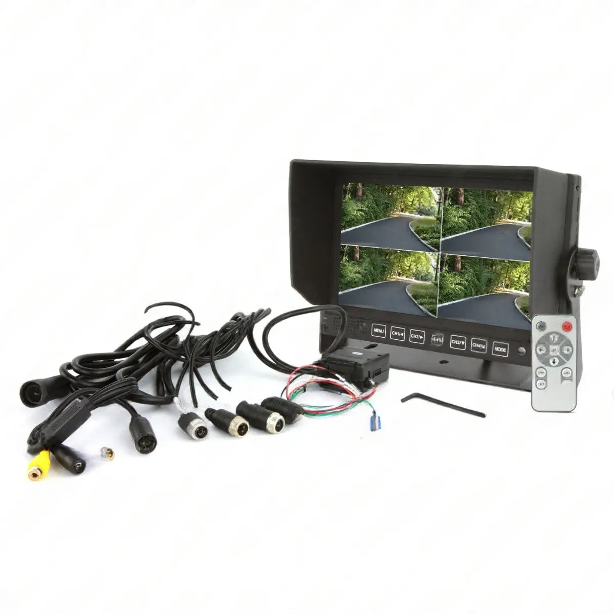 Dna Rv74 7 Inch Lcd 4 Channel Quad Rearview Screen 1