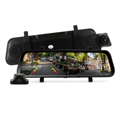 Dna Rvs966-Ahd 9.66" Ahd Rear-View Dvr Mirror & Camera Pack 1