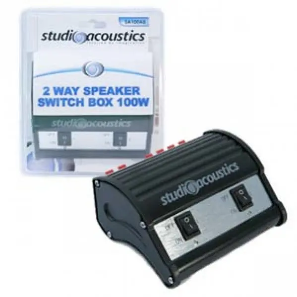 Studio Acoustics Sa100ab 200W 2-Way Speaker Switch Box - Single 1