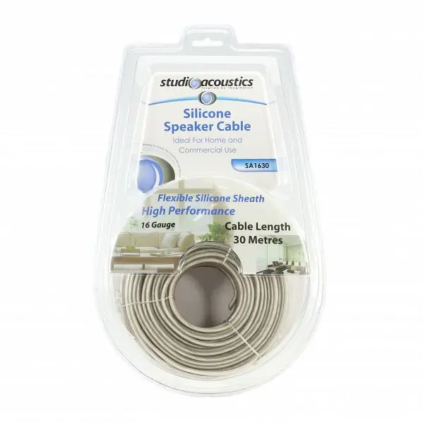 Studio Acoustics Sa1630 16Ga Flexible Silicone Sheath Speaker Cable - 30 Metres 1