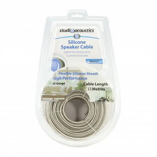 Studio Acoustics Sa1612 16Ga Flexible Silicone Sheath Speaker Cable - 12 Metres 1
