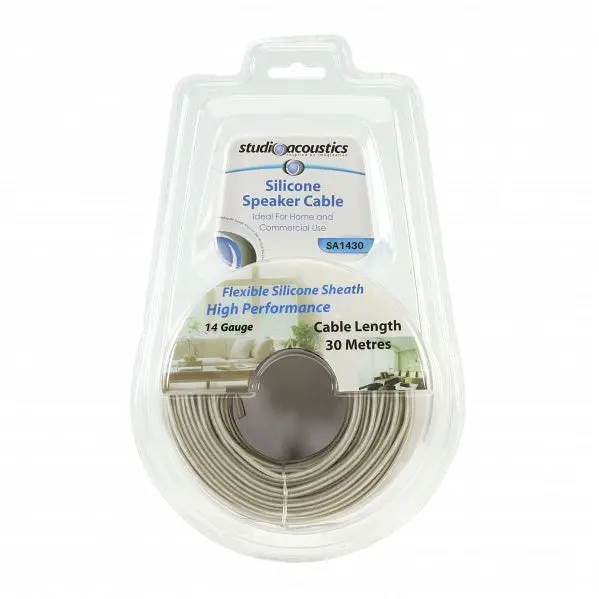 Studio Acoustics Sa1430 14Ga Flexible Silicone Sheath Speaker Cable – 30 Metres 1