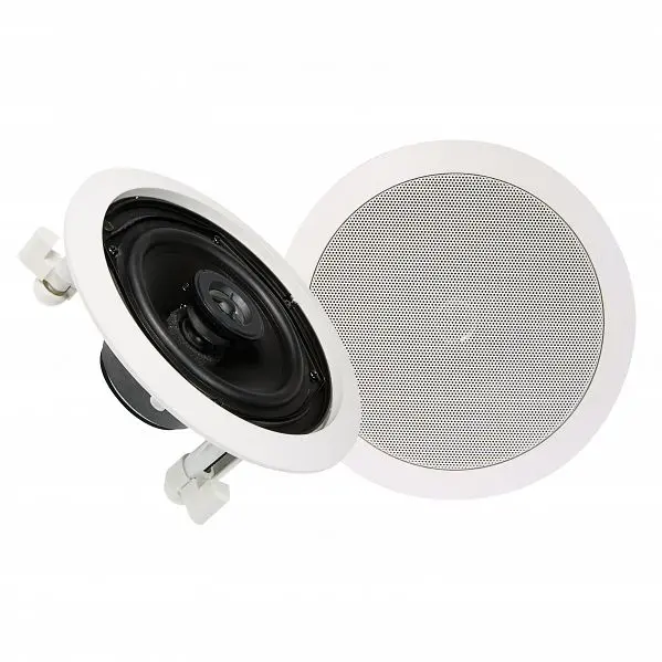 Studio Acoustics Sa350w 5.25" 60W 2-Way White In-Wall/Ceiling Stereo Speaker - Pair 1
