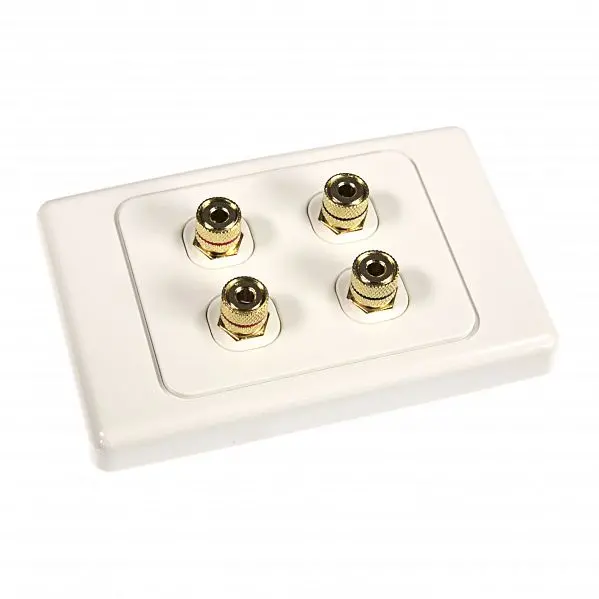 Studio Acoustics Sa4bjm Premium Two Speaker Wall Plate - Single 1