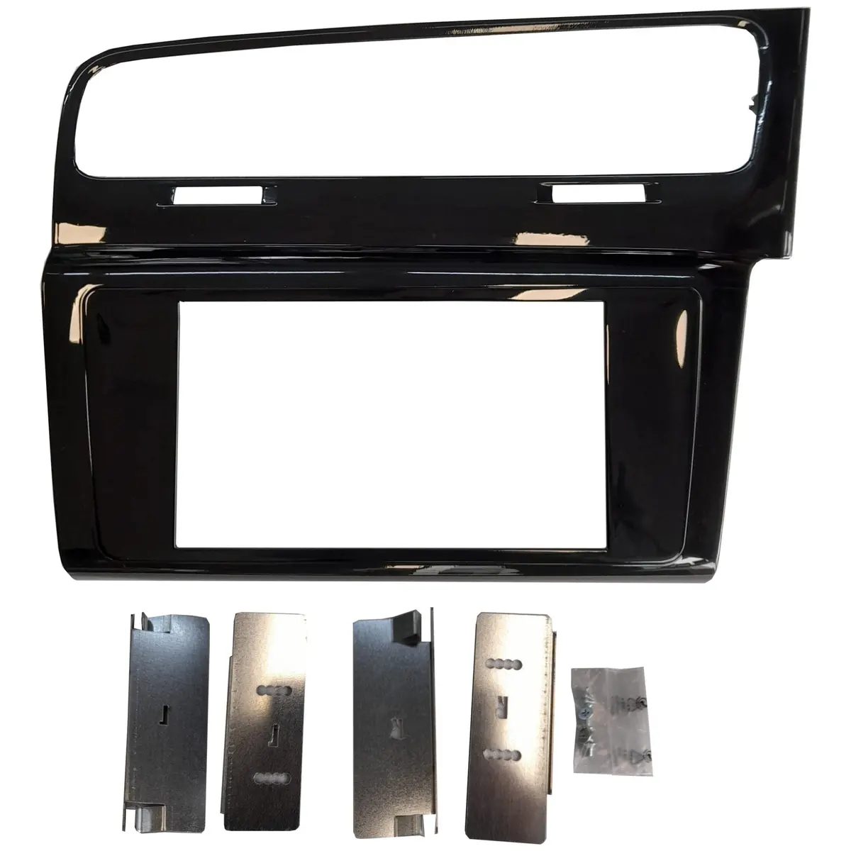Stinger Sfdvw01 Double Din Gloss Black Fascia Kit Suit Volkswagen Golf 7 2014 - 2018 1