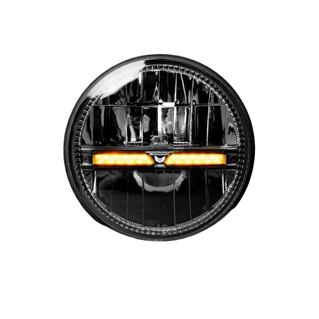 Stedi St-45-Hbi-071 7" Homage Black Indicator Led Headlight 5700K 1