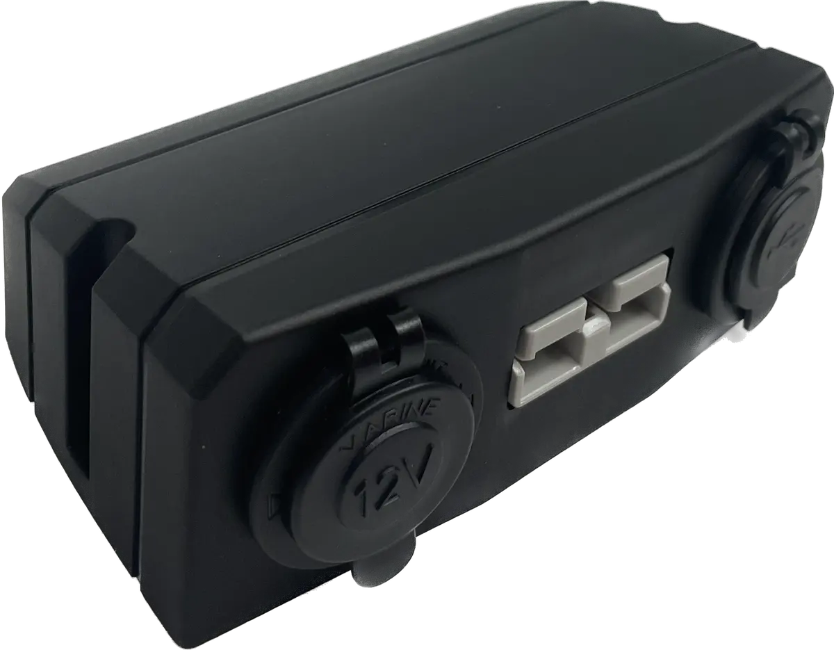 Baintech Btanderson/Ciga/Usb Surface Mount Anderson Plug, Ciga Socket & Dual Usb Panel 1