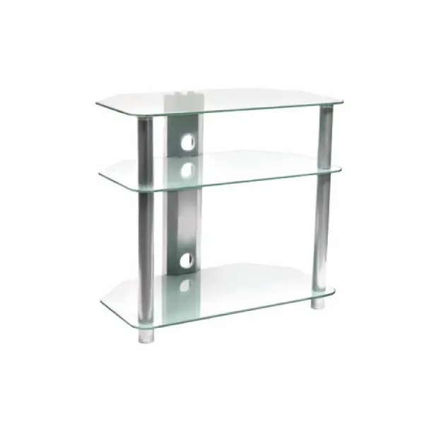 Studio Acoustics Svr332 32" 3 Tier Clear Glass Tv/Audio Video Stand - Small 1