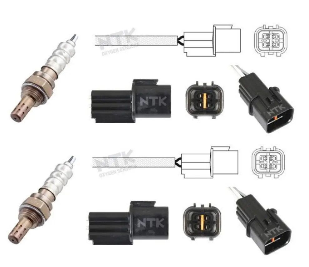2 X Ntk Front Oxygen Sensor O2 For Mitsubishi Pajero Ns 3.8 (Pre-Cat Pair) 1