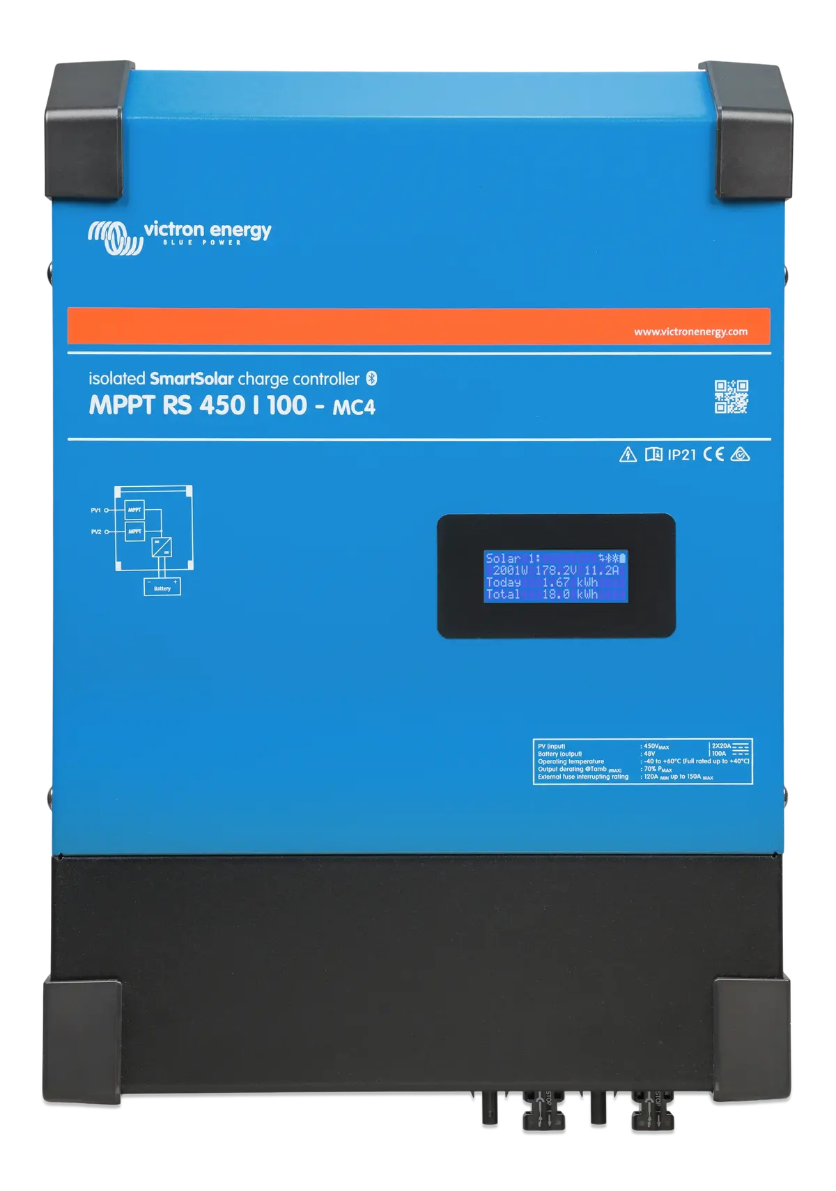 Victron Energy Scc145110510 Smartsolar Mppt Rs 450/100-Mc4 1