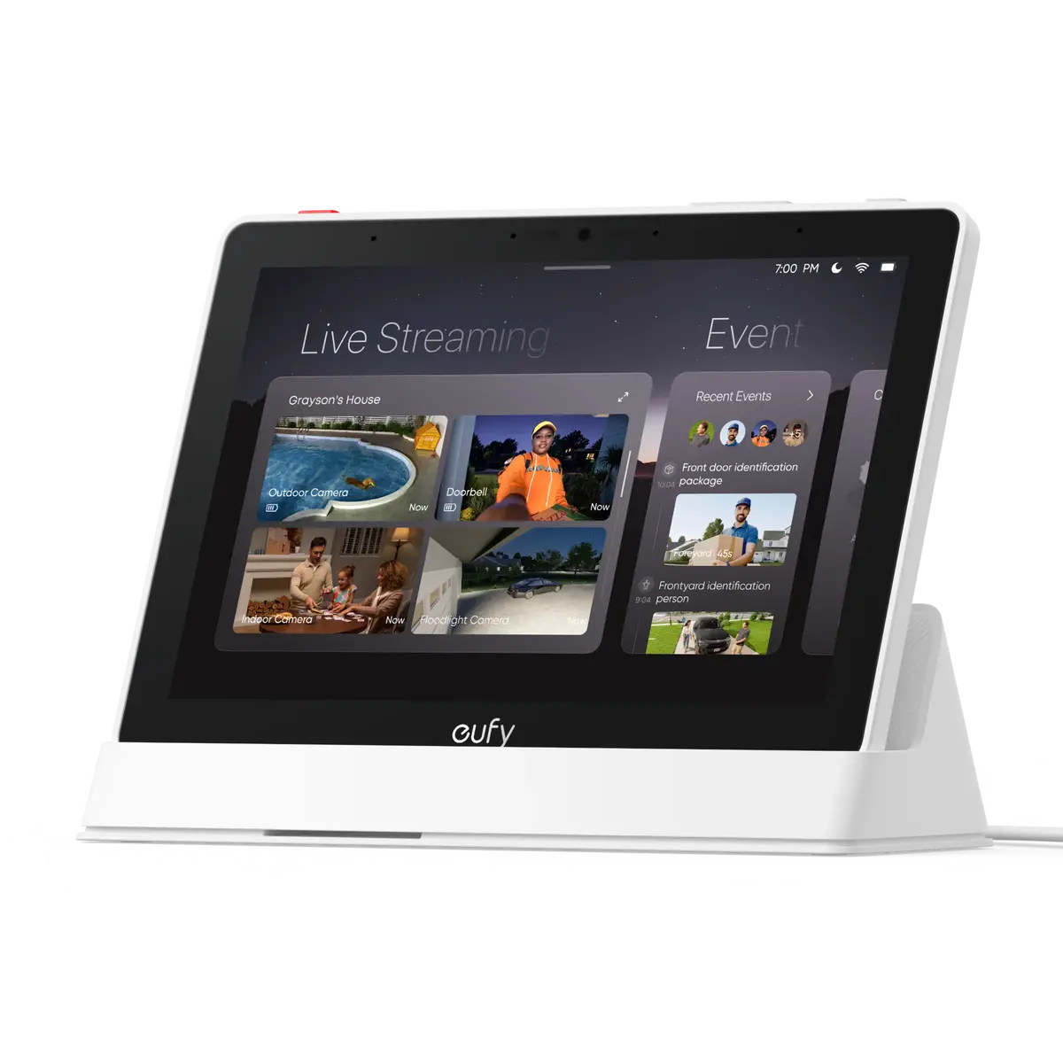 Eufy T87a0cw1 Smart Display E10 - 8" Touchscreen Security Monitor With 4-Camera View And Instant Playback 1