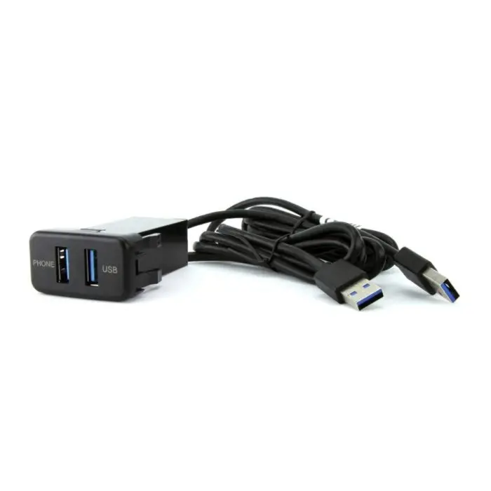 Dna Toyusb04c | Factory Fit Usb-C Socket To Usb-C Plug To Suit Small Square Switch Sockets In Toyota Vehicles - 1 Metre 1