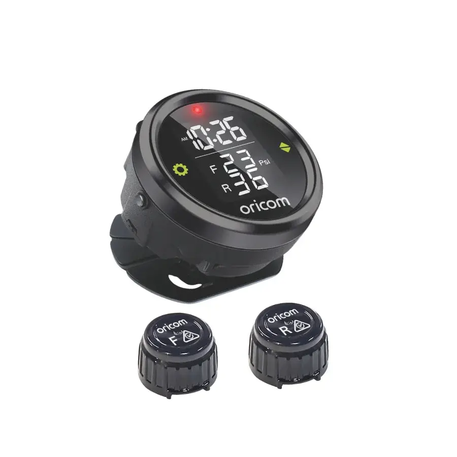Oricom Tpmc-2E Motorcycle Tyre Pressure Monitoring System With 2 External Sensors 1