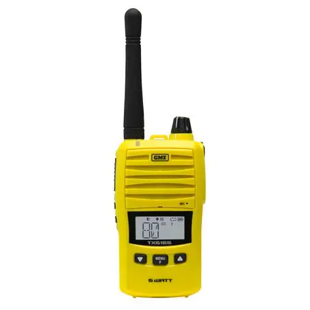 Gme Tx6165xy 5/1 Watt Ip67 Uhf Cb Handheld Radio - Yellow 1