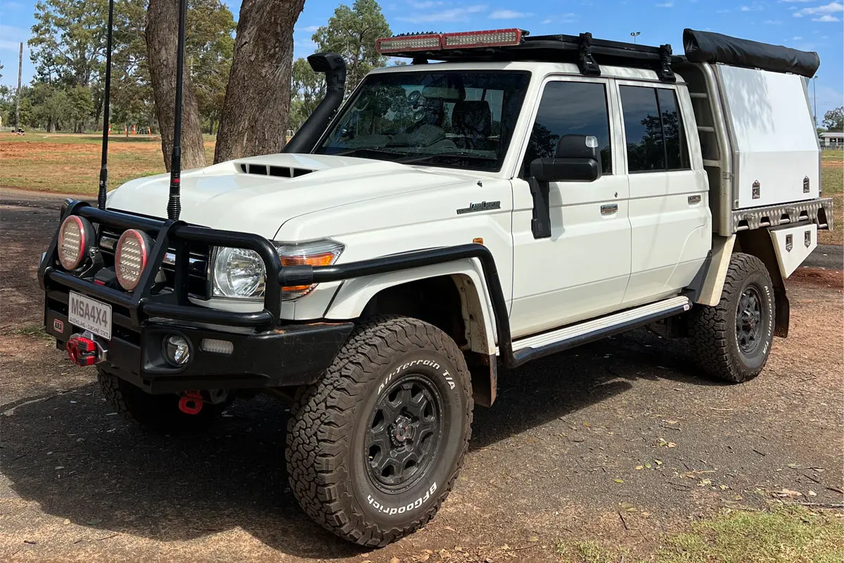 Msa 4X4 Tm450 Landcruiser 70-79 Series Msa Power Fold™ Towing Mirrors (1984-Sept 2023) - Black 1