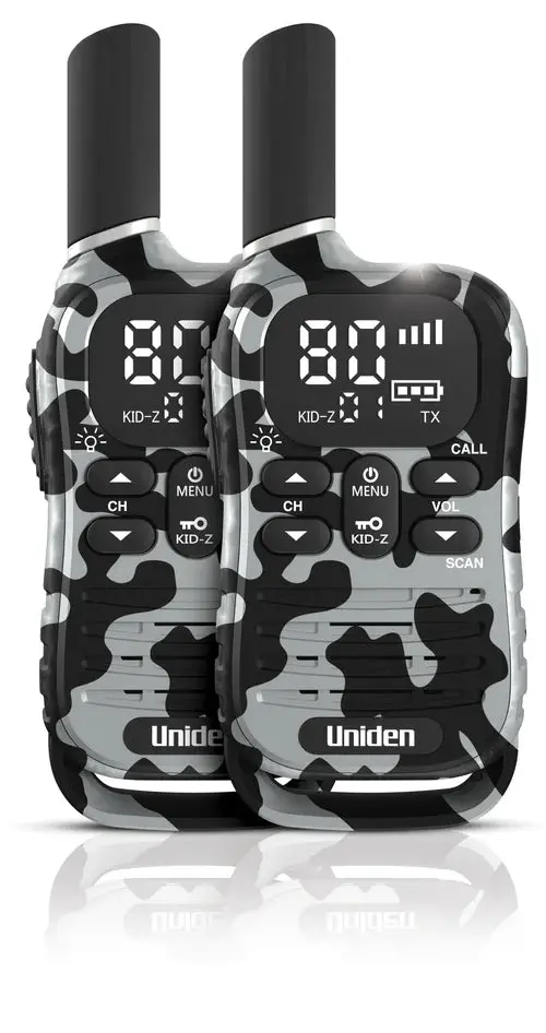 Uniden Uh45-2 Max - Ultra-Compact Uhf Radio Twin Pack With Kid-Zone Plus And Usb-C Charging 1