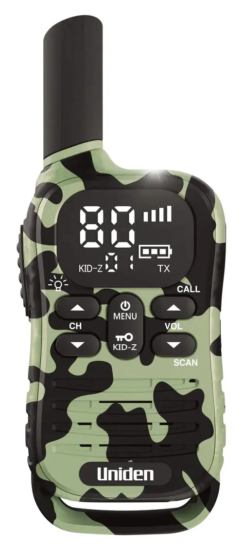 Uniden Uh45cg Max - Ultra-Compact Uhf Radio In Camouflage Green With Kid-Zone Plus And Usb-C Charging 1