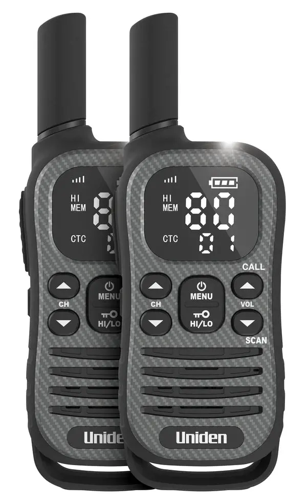Uniden Uh620-2 Max - 2 Watt Uhf Adventure Radio Twin Pack With Voice Scramble And Usb-C Charging 1