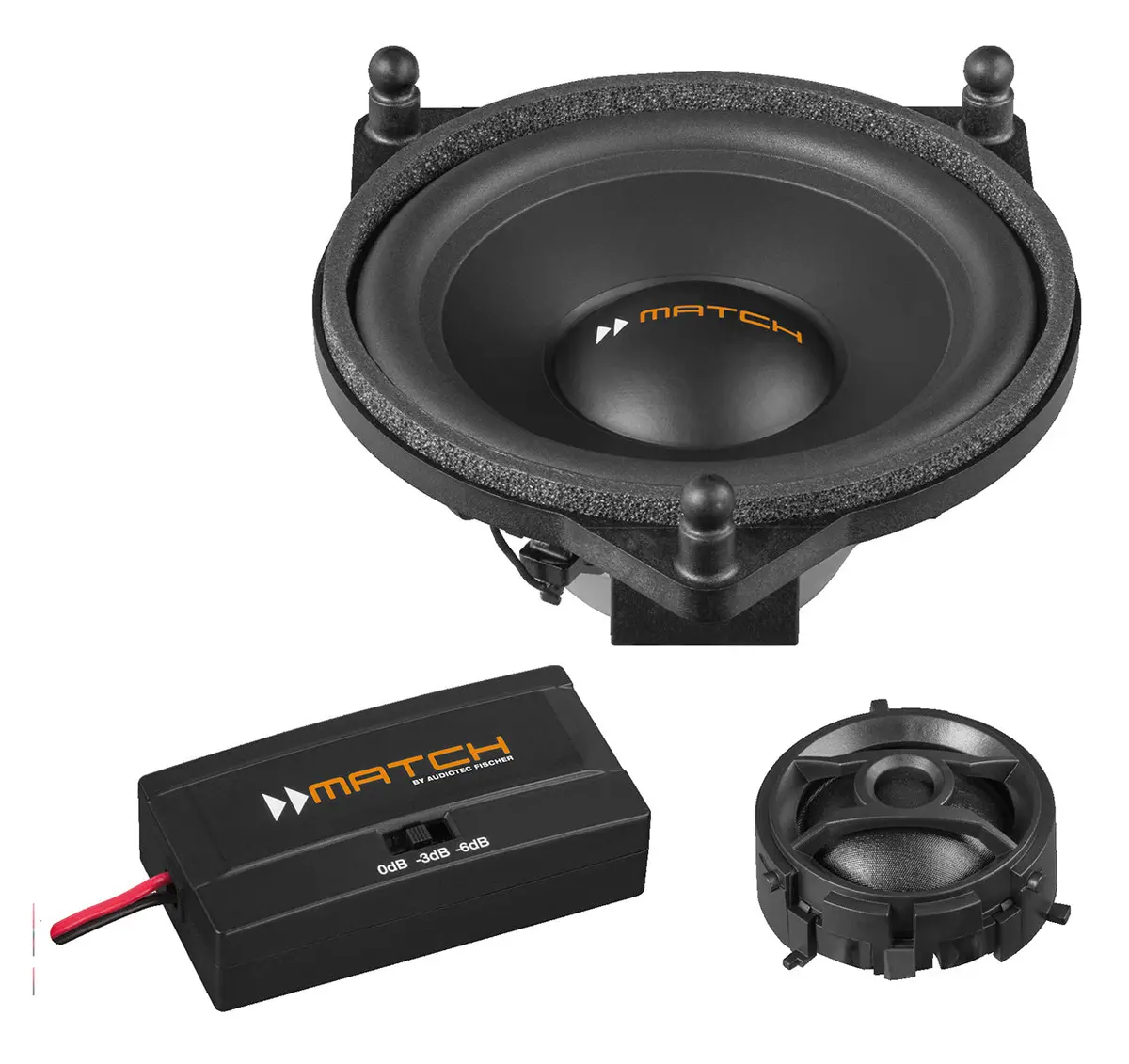 Match Up C42mb-Frt - 4" 2-Way Component Speaker Set For Mercedes-Benz | 4Ω 1