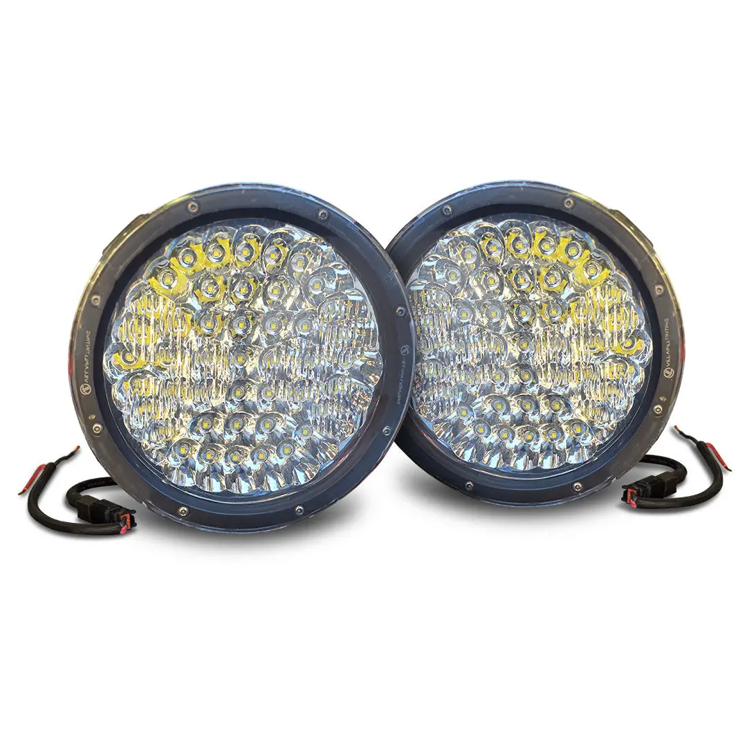 Villain Lighting 9" Pro Driving Lights Vil-9Dl-225 | 225 Watt Cree Led | 19000 Lumen Spotlight (Pair) 1